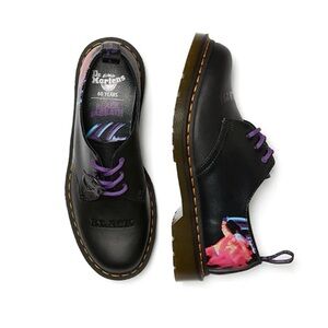 Dr. Martens 1461 Black Leather Oxfords Black Sabbath Paranoid collaboration